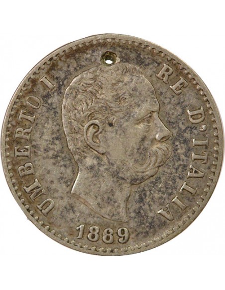 Italie Umberto I d'Italie 50 centesimi Argent 1889 R Rome
