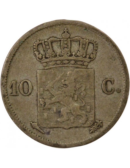 Pays-Bas Guillaume I des Pays-Bas 10 cents Argent 1827 Utrecht