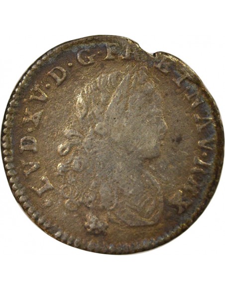 Louis XV Navarre 20 sols Argent 1720 T Nantes