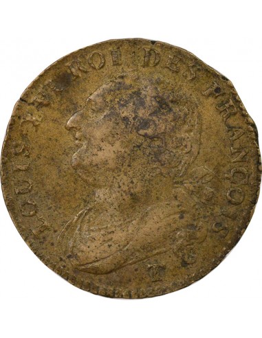 au Faisceau 12 deniers dit au faisceau type Francois Cuivre 1792 T Nantes