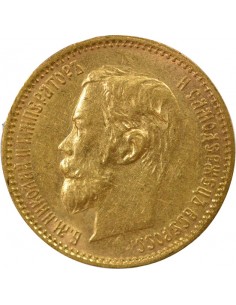 Russie Nicolas II 5 roubles Or 1901 Saint-Petersbourg 2