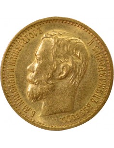 Russie Nicolas II 5 roubles Or 1898 Saint-Petersbourg 2