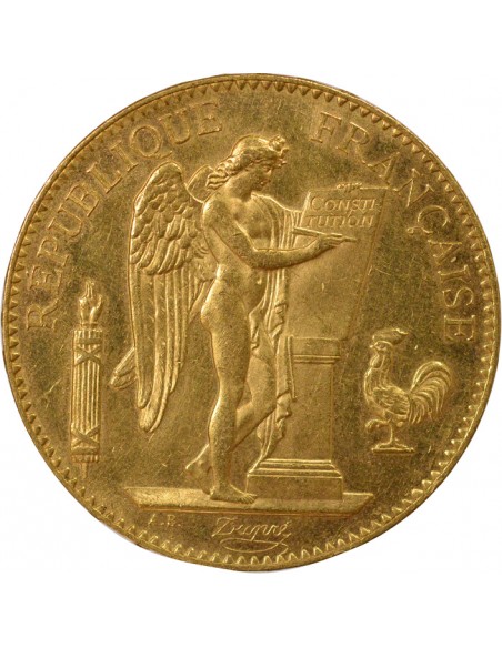 Dieu Protège la France 100 Francs Or 1881 A Paris