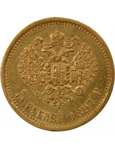 Russie Nicolas II 5 roubles Or 1897 Saint-Petersbourg