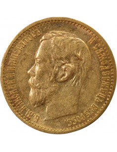 Russie Nicolas II 5 roubles Or 1898 Saint-Petersbourg 2