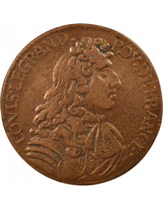Louis XIV Trêve de Ratisbonne Jeton Cuivre Nuremberg 2