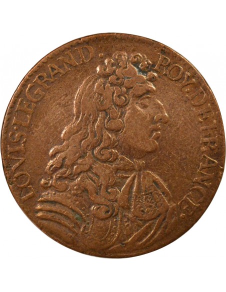 Louis XIV Trêve de Ratisbonne Jeton Cuivre Nuremberg