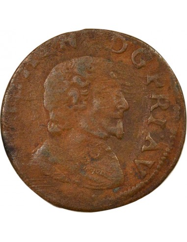 Frédéric-Henri d'Orange-Nassau 1 double tournois Cuivre 1641/0 Orange