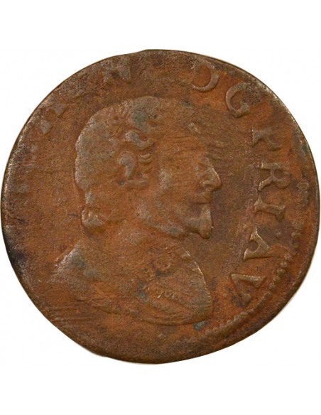 Frédéric-Henri d'Orange-Nassau 1 double tournois Cuivre 1641/0 Orange