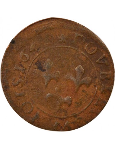 Frédéric-Henri d'Orange-Nassau 1 double tournois Cuivre 1641/0 Orange