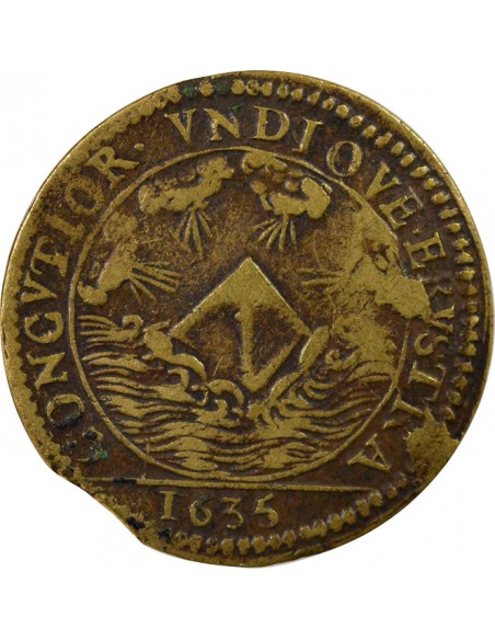 Louis XIII Jeton Laiton 1635