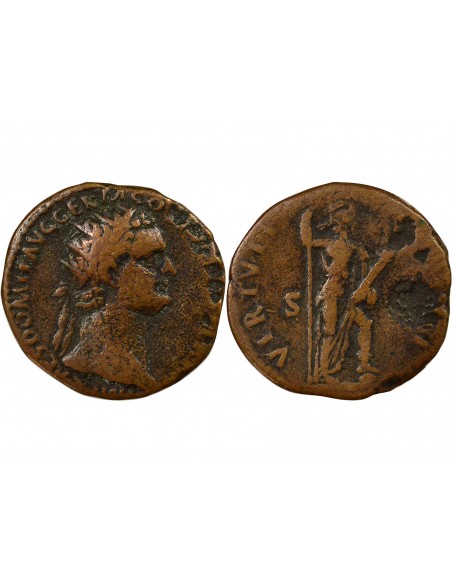 Rome Empire Domitien Virtus As Cuivre 85-96 R Rome