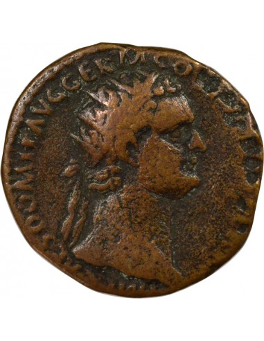 Rome Empire Domitien Virtus As Cuivre 85-96 R Rome