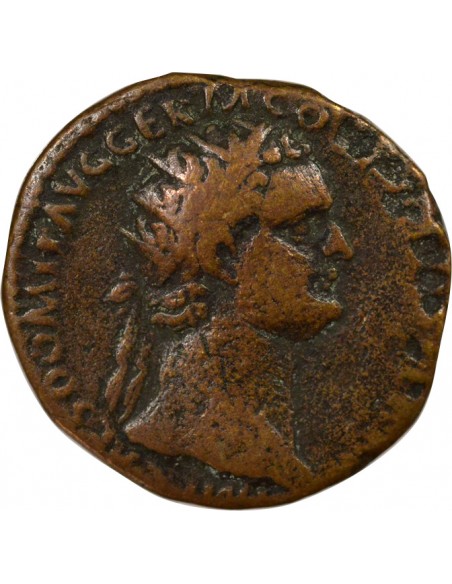 Rome Empire Domitien Virtus As Cuivre 85-96 R Rome