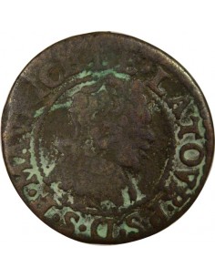 Frédéric Maurice de la Tour d'Auvergne Type 11 1 double tournois Cuivre 1632 Sedan 2