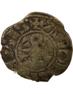 Charles Ier d'Anjou Denier Billon 1266-1285 F Angers 2