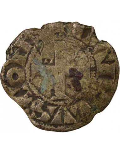 Charles Ier d'Anjou Denier Billon 1266-1285 F Angers