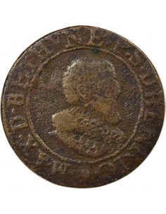 Maximilien de Béthune 1 double tournois Cuivre 1636 Henrichemont 2