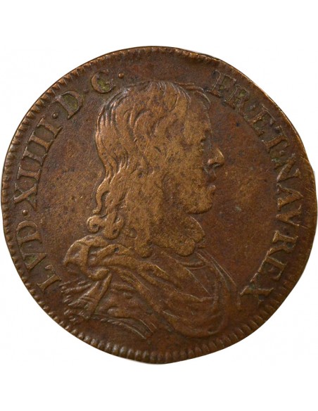 Louis XIV Huissiers du Grand Conseil Jeton Cuivre 1651
