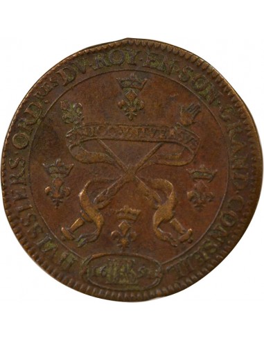 Louis XIV Huissiers du Grand Conseil Jeton Cuivre 1651