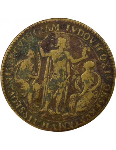 Louis XIV Bourgogne Jeton Laiton Après 1668