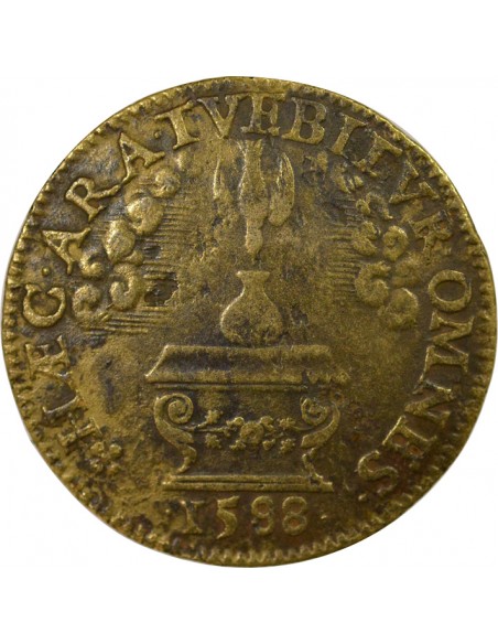 Cardinal de Guise Noblesse de Reims Jeton Laiton 1588