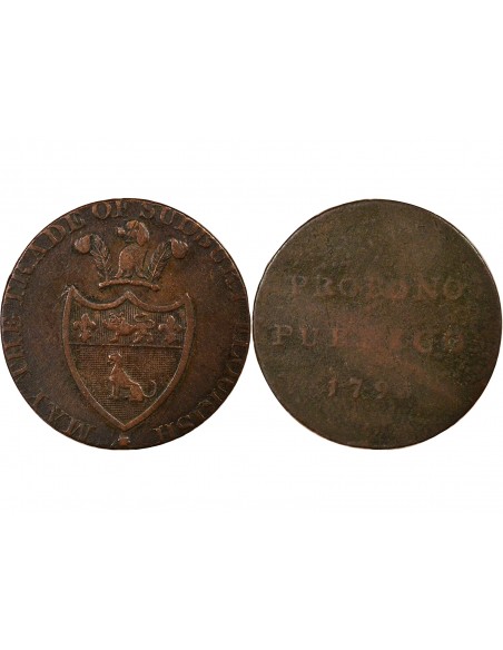 Royaume-Uni Payable aux Orphèvres  Jeton Cuivre 1793