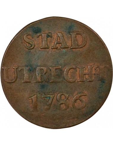 Pays-Bas 1 duit Cuivre 1786 Utrecht