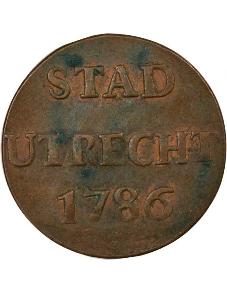 Pays-Bas 1 duit Cuivre 1786 Utrecht