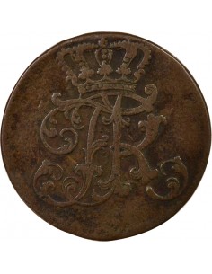 Etats Allemands (Prusse) Frédéric II de Prusse 3 pfennig Cuivre 1752 A Berlin 2