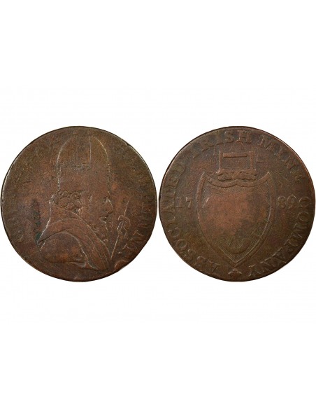 Irlande Jeton Cuivre 1789