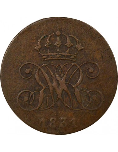 Allemagne Guillaume IV 1 pfennig Cuivre 1831