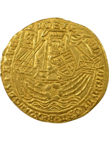 Royaume-Uni Edouard IV A la Rose Noble d'Or Or 1466-1467 Londres