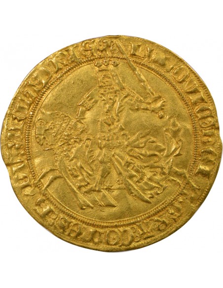 Pays-Bas Louis de Male 1 cavalier d'or Or 1361-1364 Gand