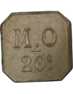Messageries de l'Ouest 10 centimes Zinc Nickelé 2