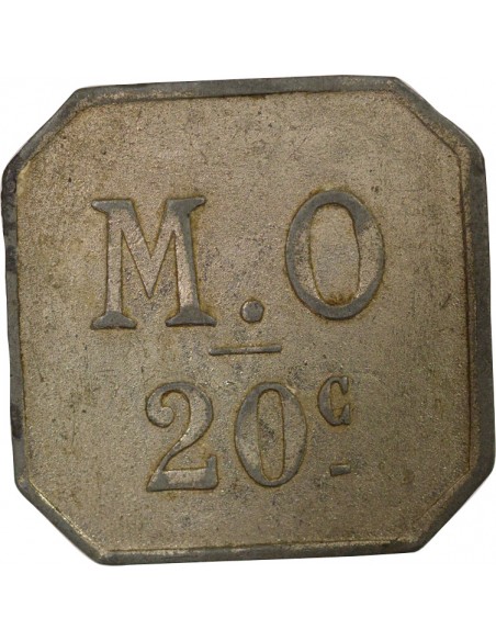 Messageries de l'Ouest 10 centimes Zinc Nickelé