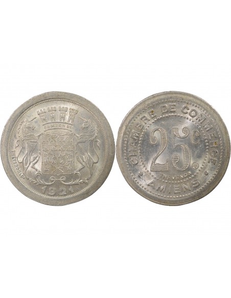 Chambre de Commerce 25 centimes Aluminium 1921