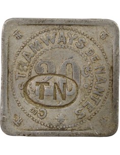 Tramways de Nantes 20 centimes Aluminium 2