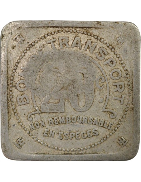 Tramways de Nantes 20 centimes Aluminium