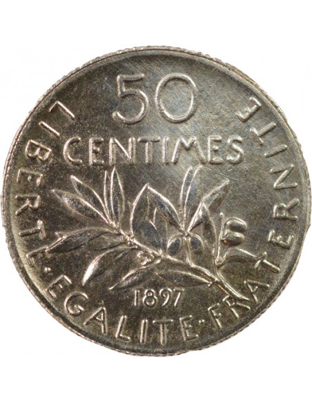 Semeuse 50 centimes Argent 1897 A Paris