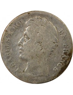 Charles X 1/2 franc Argent 1829 H La Rochelle 2