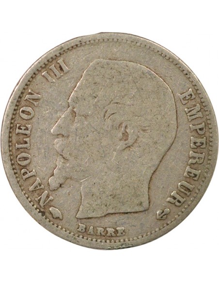 Napoléon III 50 centimes Argent 1858 A - Paris