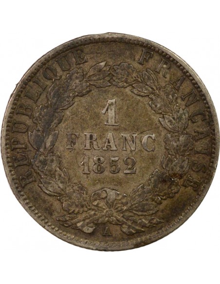 Louis-Napoléon Bonaparte 1 franc Argent 1852 A - Paris