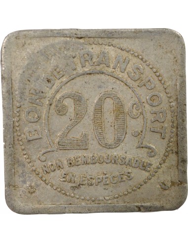 Tramways de Nantes 20 centimes Aluminium