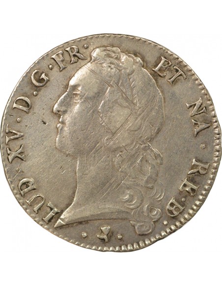 Louis XV Au Bandeau 1 écu Argent 1770 Pau