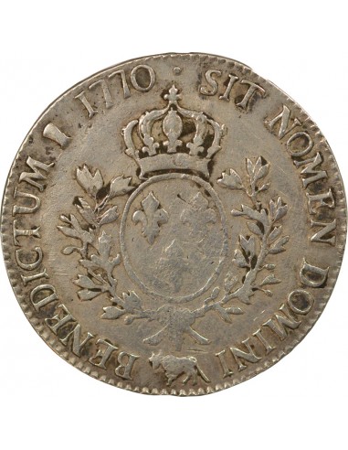 Louis XV Au Bandeau 1 écu Argent 1770 Pau