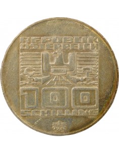 Autriche Jeux Olympiques d’Innsbruck 100 schilling Argent 1976 Hall 2
