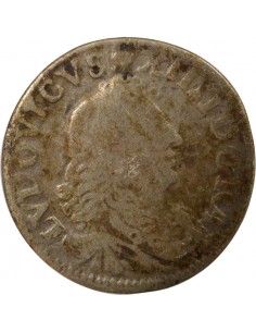 Louis XIV Des Traitants 4 sols Argent 1677 Vimy 2