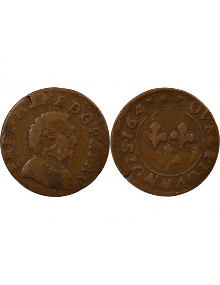 Principauté d'Orange Frédéric-Henri d'Orange-Nassau 1 double tournois Cuivre 1641 Orange