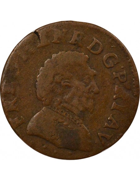 Principauté d'Orange Frédéric-Henri d'Orange-Nassau 1 double tournois Cuivre 1641 Orange